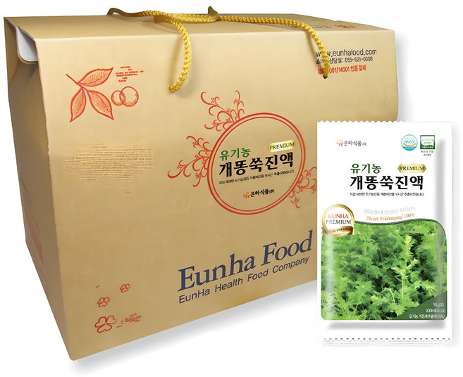 은하식품 유기농 개똥쑥진액, 100ml, 50개