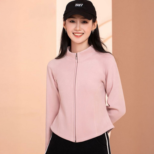 MERAKA 여성 슬림핏 기모 스포츠 집업 자켓 운동복 요가 러닝 필라테스점퍼