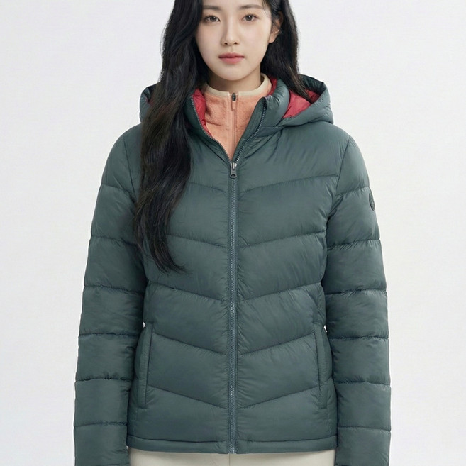 콜핑 2264JK786W 웰론 푸퍼 후드 탈부착 여자 겨울 패딩 점퍼 자켓