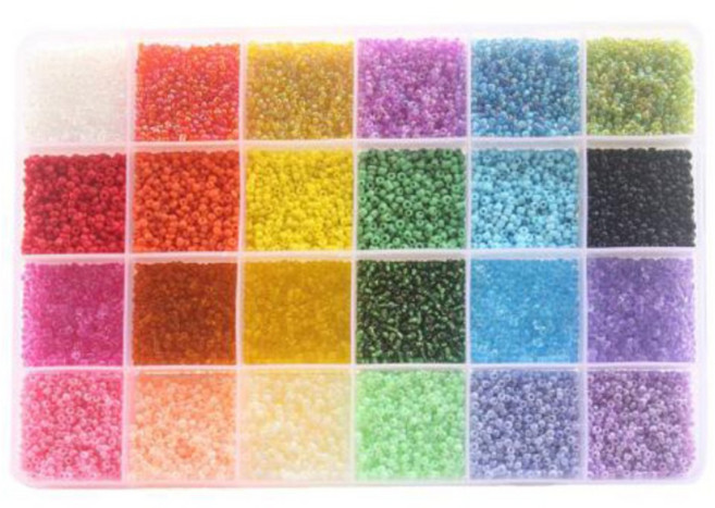 풀문 비즈팔찌 반지 만들기 키트 비즈공예재료 비즈 2mm 3mm 영롱 C type, 기본, 1개