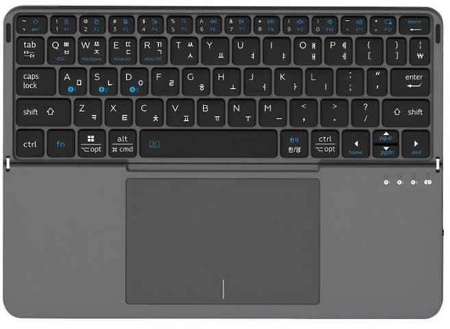 초경량 블루투스5.1 접이식 키보드 터치패드 태블릿PC 패드 스마트폰 거치겸용 멀티페어링 휴대용