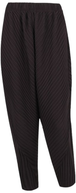 여성플리츠주름바지 여자 국내제작 밴딩 편안한 와이드 주름팬츠 홈웨어 데일리 외출복 빅사이즈 단체