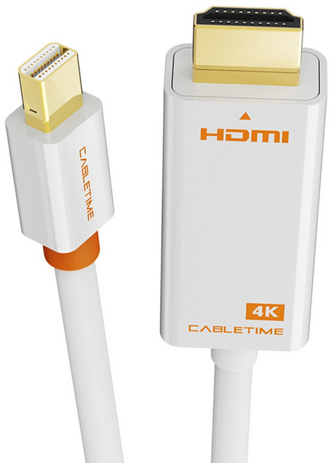 케이블타임 4K 미니DP to HDMI 케이블 CD43, 3m, 1개