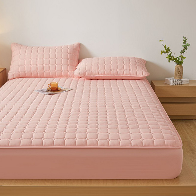 워시드코튼 방수 매트리스커버 A타입 방뇨 방진드기 통기성 뛰어남 미끄럼방지 기계세탁 안심 잠자리 침대보호대 싱글 슈퍼싱글 더블 퀸 킹