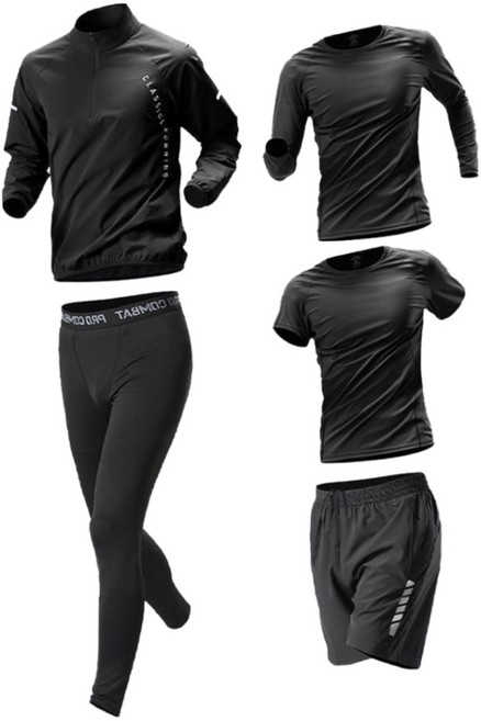 남자 러닝복 남성 헬스 트레이닝복 5종 세트 기능성 운동복