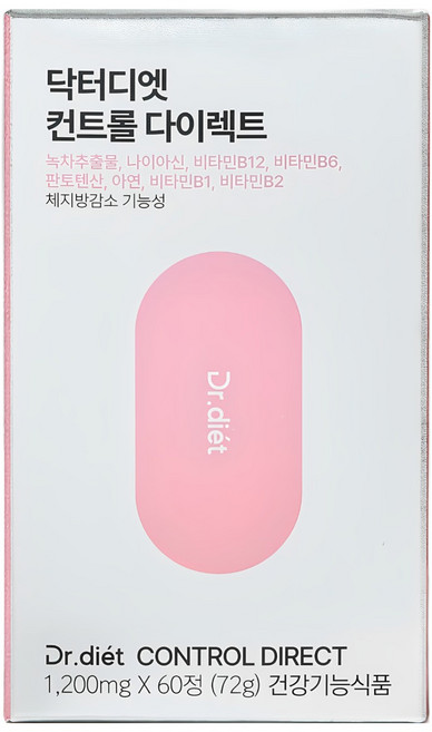 닥터디엣 컨트롤 다이렉트 다이어트보조제 다이어트식품 포만감, 1박스, 60정