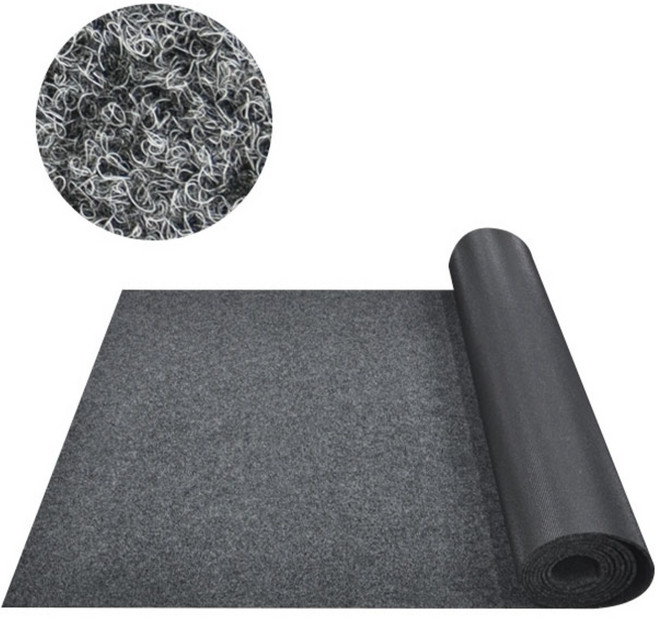 출입구 눈비제거 미끄럼방지매트 출입구발판 레인 TR롤매트 120x100, 그레이, 1개