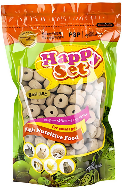 햄스터 다람쥐 기니피그 이갈이 사료 익스트루전, 270g, 2개