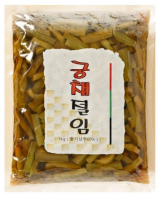 남국 오도독 맛있는 줄기상추 궁채절임 1KG 소스 반찬 드레싱, 2개
