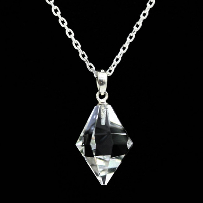 특수컷트 수정 천연보석 힐링스톤 원석목걸이 24PST-024