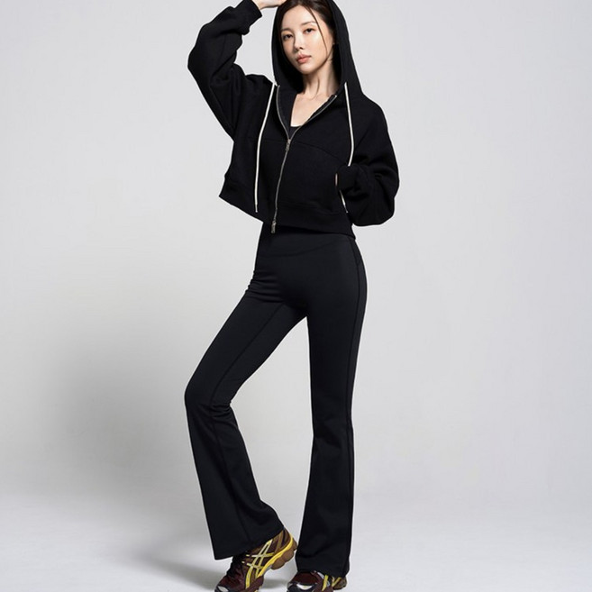 [콘치웨어] 리프팅핏 기모 부츠컷 레깅스 롱버전 5colors 필라테스 요가