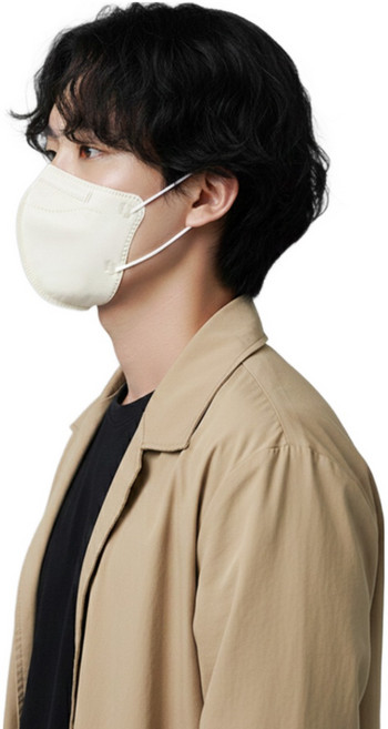 KF94 새부리형 컬러마스크 대형 100매, (N) 대형 베이지, 1개