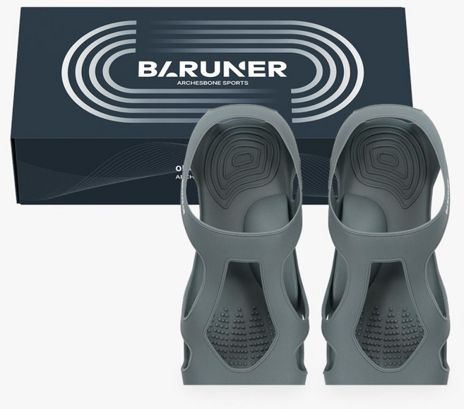바르너 아치스본 스포츠 그레이 아치 코어 서포트밴드 논슬립 실내 실외 스포츠슈즈, 1개