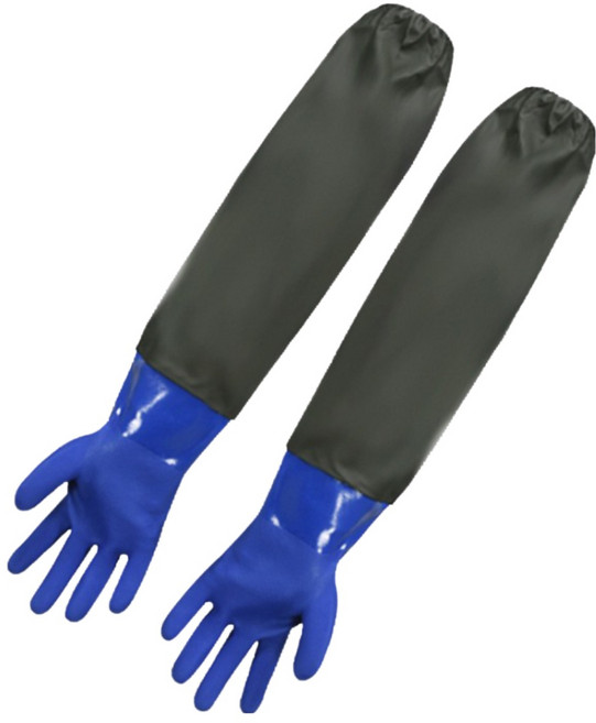 어깨 고무 장갑 수산업 방수 기모 안감 해루질 긴장갑, 1세트, FREE(one size), 밴드형