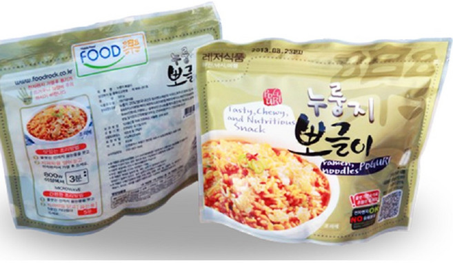(10개) 누룽지 즉석 뽀글이 군대 PX 전투식량 탕비실 간식, 100g, 10개