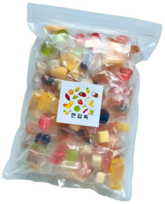 "믹스 후르츠" 과일젤리 과즙젤리 까먹는젤리 18가지 맛, 1개, 1kg