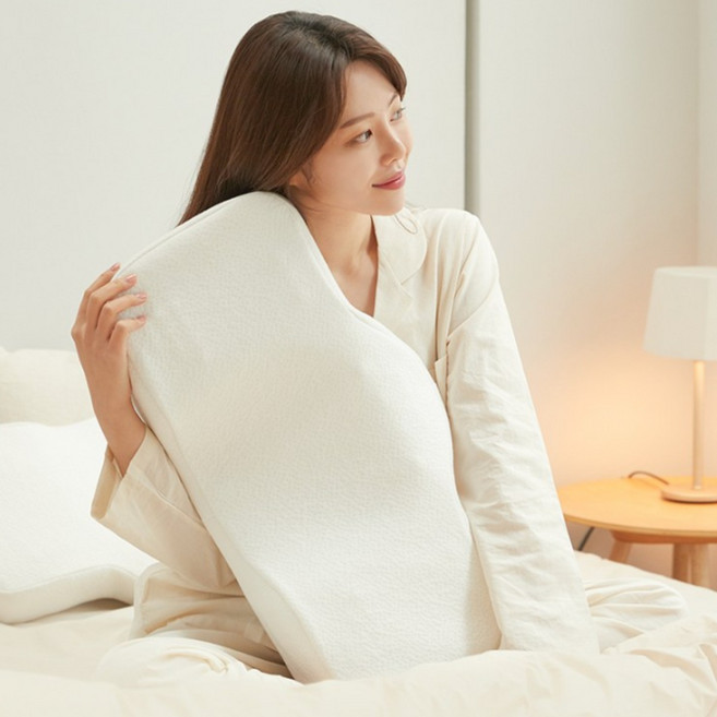 1+1 리빙제이 잠솔솔 경추베개, 01. 메쉬아이보리1+1, 2개