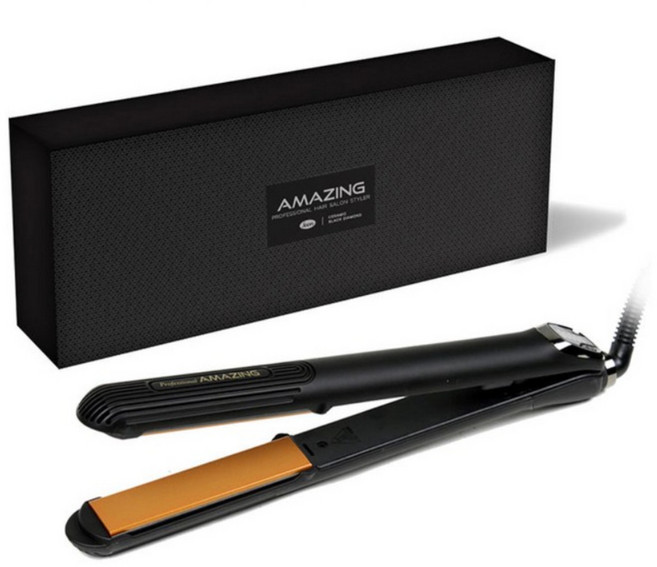 JEEN 진 어메이징 판 고데기 전문가용 매직기 프리볼트, 진 어메이징 나노세라믹 매직기