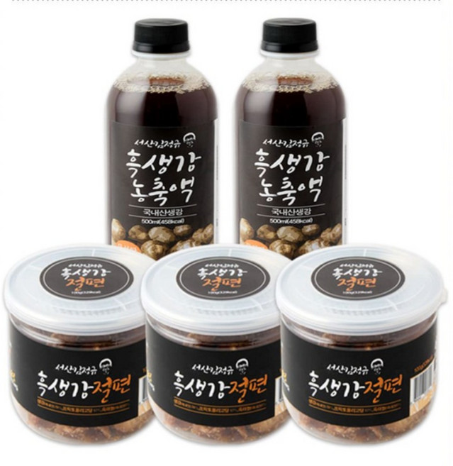 서산 김정규 흑생강 절편세트 2025년형 100% 국내산 흑마늘 햇생강 흑생강 농축액 아이디어공간, 800g, 1세트