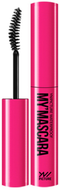 유니픽쳐 워터프루프 방수 마스카라, 블랙, 2개