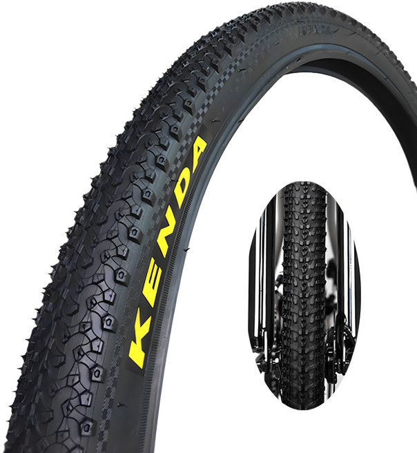 켄다 27.5인치 MTB 자전거 스몰블럭 와이어 타이어 52-584 27.5X2.1, 1개