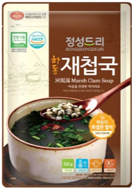 [정성드리] 경남 하동 재첩국 500gx6팩, 500g, 6개
