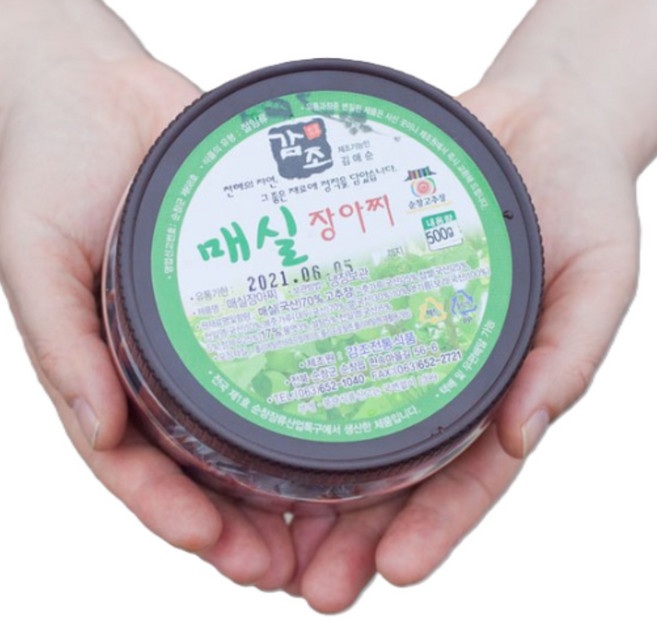 순창고추장마을 고추장 매실장아찌 아삭한 씨뺀 순창 매실짱아치, 1kg, 1개