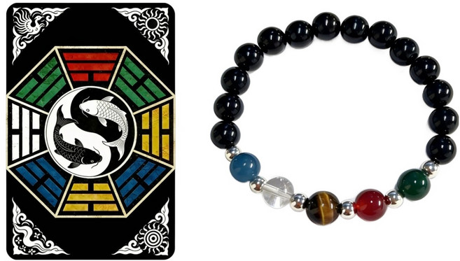 오행 액막이 행운 수호 재물운 상승 천연석 팔찌