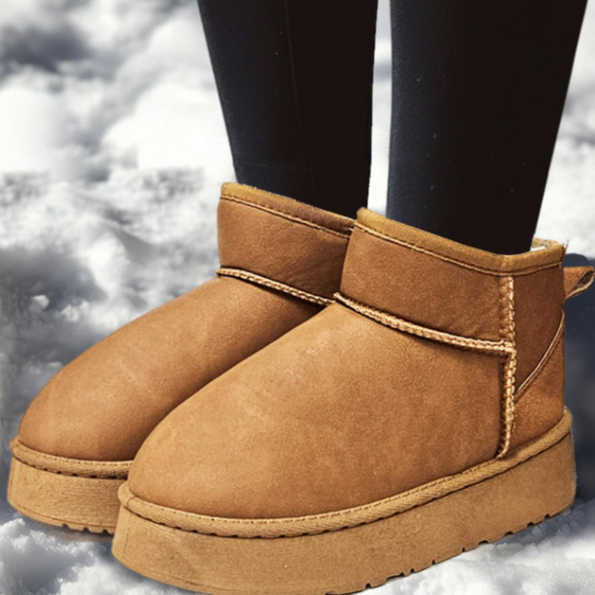 두비둡 여성용 젖지 않는 양털 방한 어그 부츠