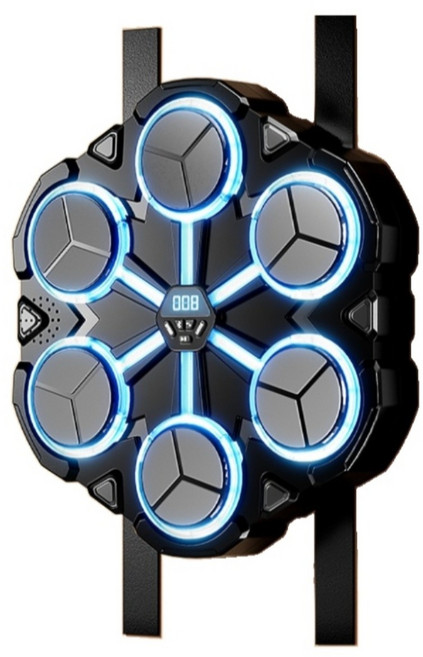 키즈핏 스마트 음악 권투머신 어린이 스트레스 해소 벽걸이 펀치놀이기구, 일반 핑크+글러브