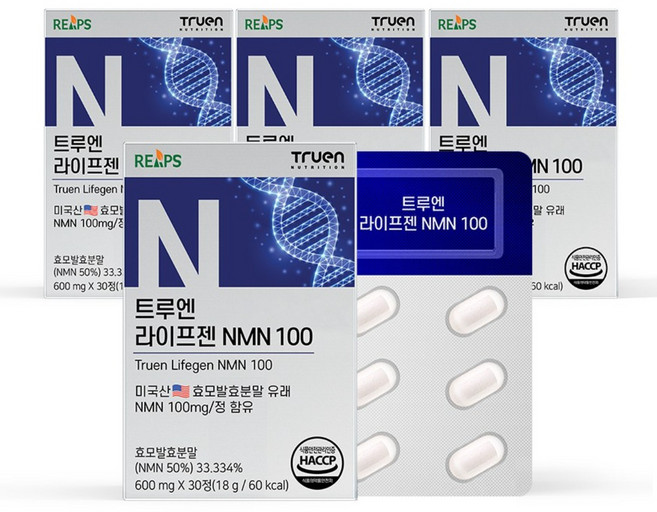 트루엔 라이프젠 NMN 100, 4박스, 30정
