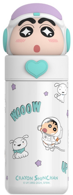 정품 짱구 텀블러 350ml, 1개, 350ml 짱구 우주인