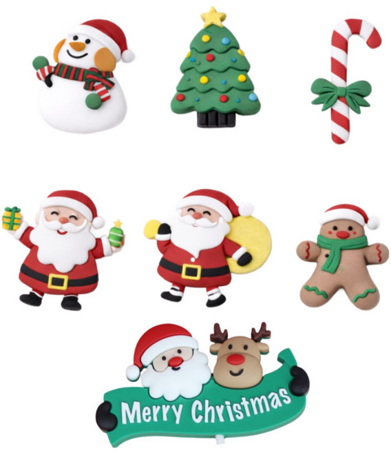 크리스마스 산타클로스 토퍼 7종 세트, 1개, 7종세트
