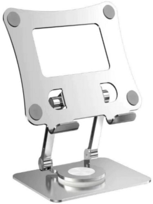 모아빛 360도 아이패드 태블릿 거치대, 1개, 실버