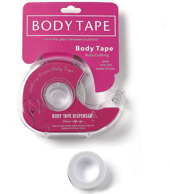 하임베르 옷 흘러내림 벌어짐 방지 투명 양면 수선 테이프 5m + 리필 5m 세트, 1세트