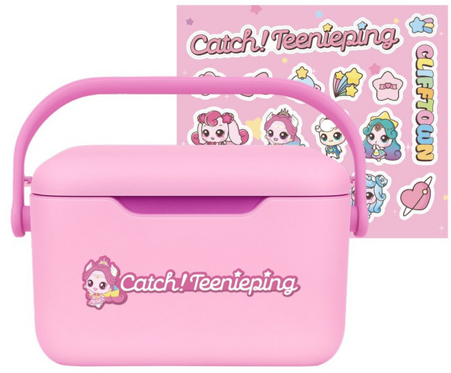 캐치티니핑 시즌5 오로라핑 아이스박스 보온보냉 캠핑, 6L, 핑크