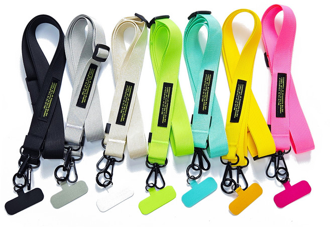 리빅스 핸드폰 목걸이 크로스 스트랩 휴대폰 폰스트랩 스마트폰 핸드폰줄 고리, 1개, 화이트