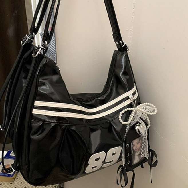 B&C.Room Y2K 스타일 백팩 여성 백팩 여성 가방 대용량 토트백 패션 숄더백 데일리 출퇴근용 여성 크로스백 출타가방 책가방