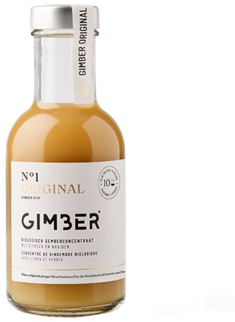 짐버 벨기에 유기농 오리지널 레몬 진저샷 생강청 생강차 생강농축액 건강 원액, 1개, 200ml