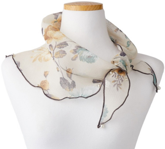 아우름 미니 쁘띠 삼각 스카프 꽃무늬 시리즈 16종