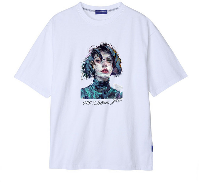 OHP X BJ.KO 샤샤 세미오버 반팔티