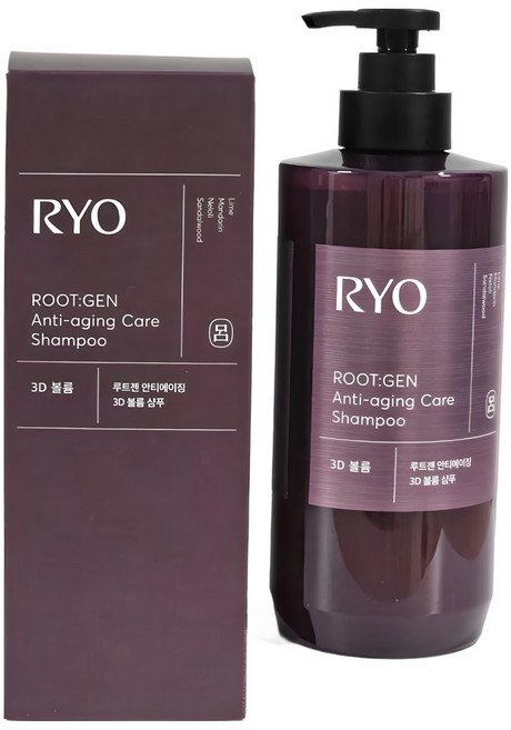 려 루트젠 안티에이징 3D볼륨샴푸, 1개, 550ml