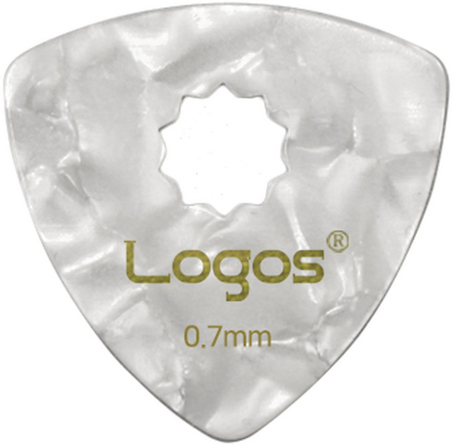 로고스 국산 기타피크 미끄럼방지 홀피크 0.5mm, 1개