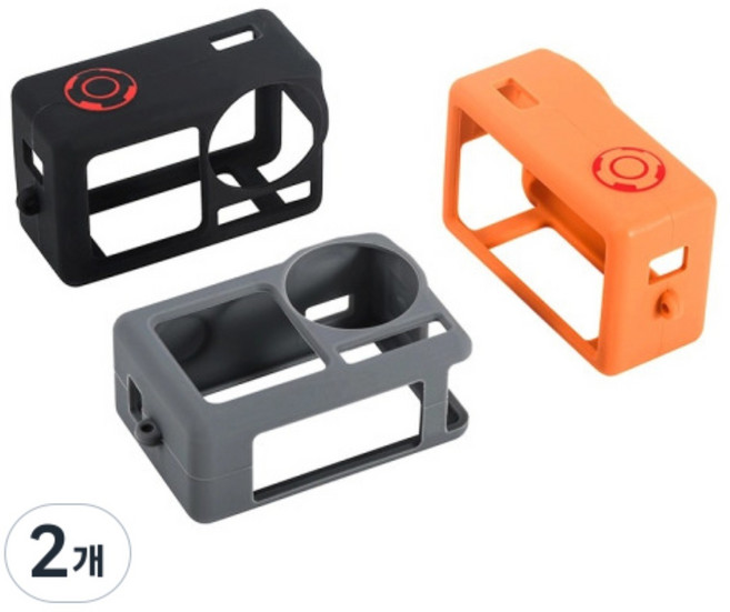 DJI Osmo Action 5 Pro 실리콘 케이스_STARTRC, 2개, 그레이