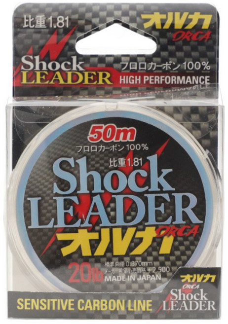 일본 원사 최강 쇼크리더 후로로카본 카본라인 낚시줄, 1개