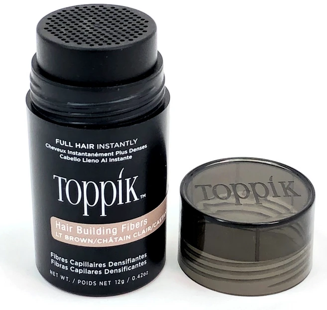 TOPPIK 토픽 흑채 12g 3세트 (3개월분) 에어펌프 옵티마이저 포함 천연케라틴 증모제 에어쿠션 새치커버 색상선택, 밝은 갈색 12g, 3개 - 쿠팡