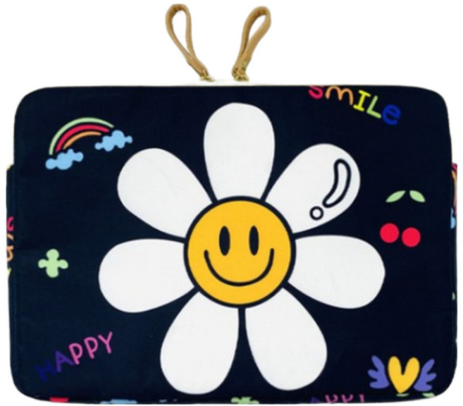 노트북파우치 맥북가방 13인치 15인치 17인치, 네이비, 1개