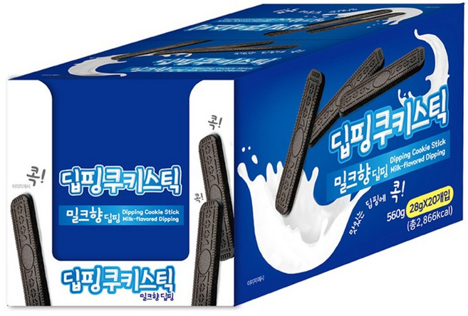 딥핑 쿠키스틱 밀크향 소비기한 26.06.12, 1개, 560g