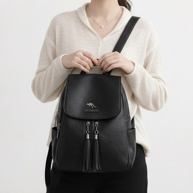 어깨가 가벼운 가벼운 경량 포켓가방 가벼운 보부상 가방 대형가방 등산가방 학생가방 / 캥거루 테슬 백팩