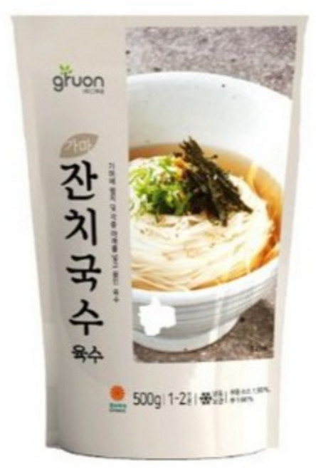 그루온 만능 잔치국수 샤브샤브 육수, 3개, 500g